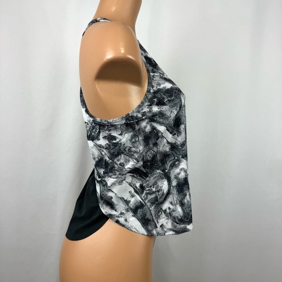 Lululemon Swift Ventilated Racerback Running Tank Top Sz 2 Black/White High Neck - Picture 5 of 13
